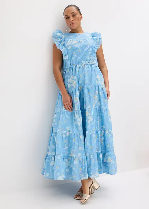 Maxikjole i 100% bomull, bonprix