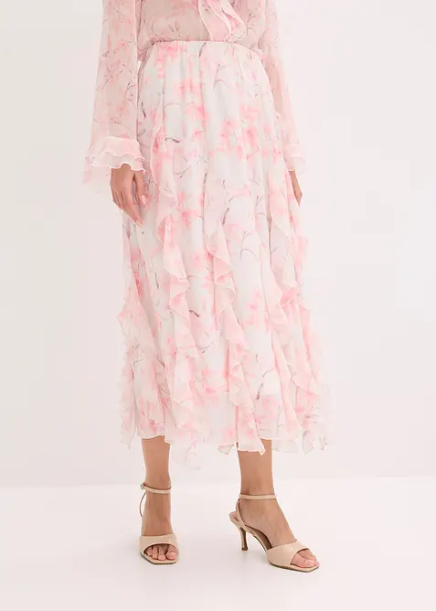 Maxiskj&oslash;rt av lett chiffon, bonprix