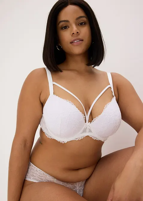 Vattert BH i eksklusivt blondemateriale, bonprix