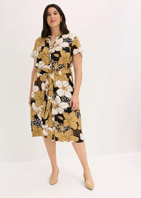 M&oslash;nstret skjortekjole, bonprix