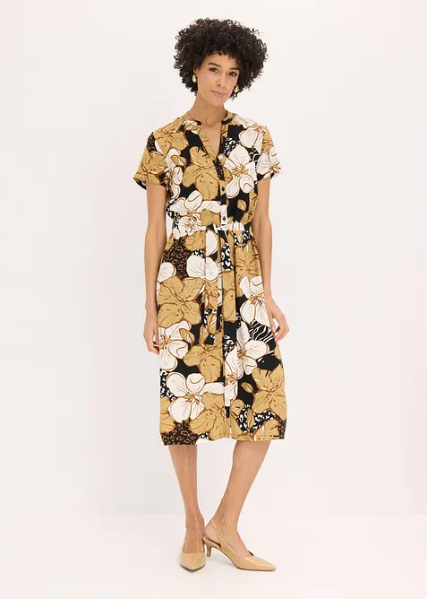 M&oslash;nstret skjortekjole, bonprix