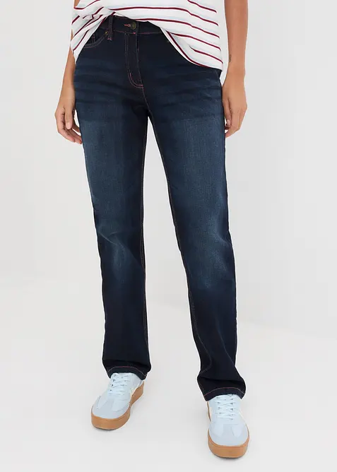 Straight-jeans, Mid Waist, komfortlinning, bonprix