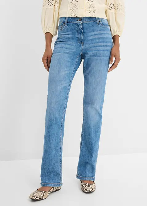 Straight-jeans, Mid Waist, komfortlinning, bonprix
