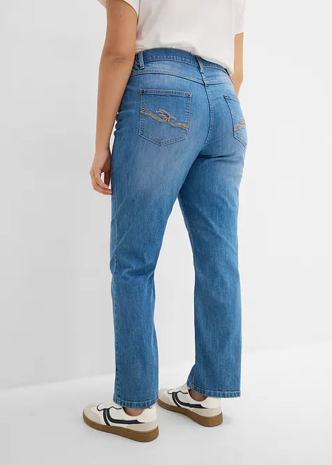 Straight-jeans, Mid Waist, komfortlinning, bonprix