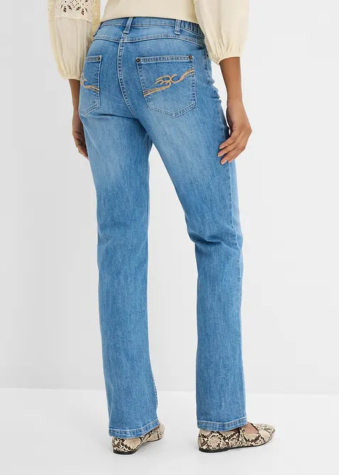 Straight-jeans, Mid Waist, komfortlinning, bonprix