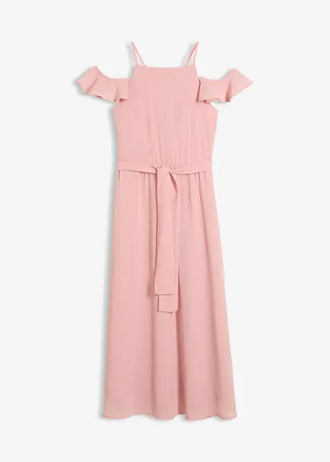 Utsvingt chiffonkjole, bonprix