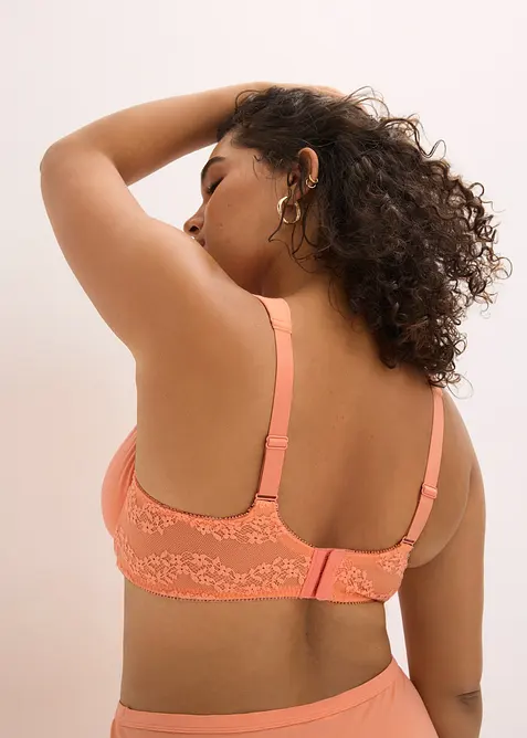 T-skjorte BH med spiler og &oslash;kologisk bomull (2-pack), bonprix