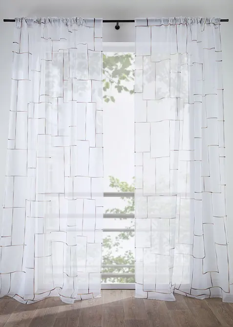 Gardin med trykk (1-pack), bonprix