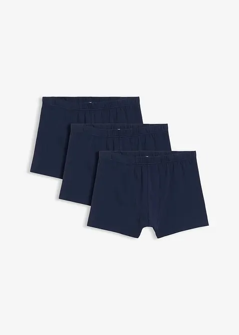 Boksershorts med bomull i ettersittende modell (3-pack), bonprix