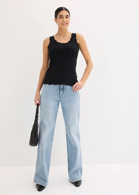 Singlet i myk viskosemiks (2-pack), bonprix