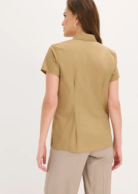 Kortermet bluse i poplin, bonprix