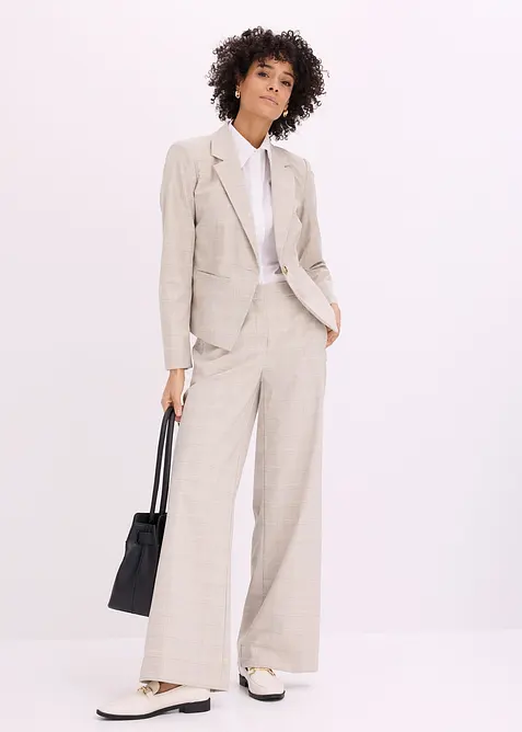 Blazer med glencheck-m&oslash;nster, bonprix