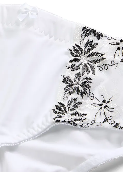 Shape-truse med delikat broderi (2-pack), bonprix