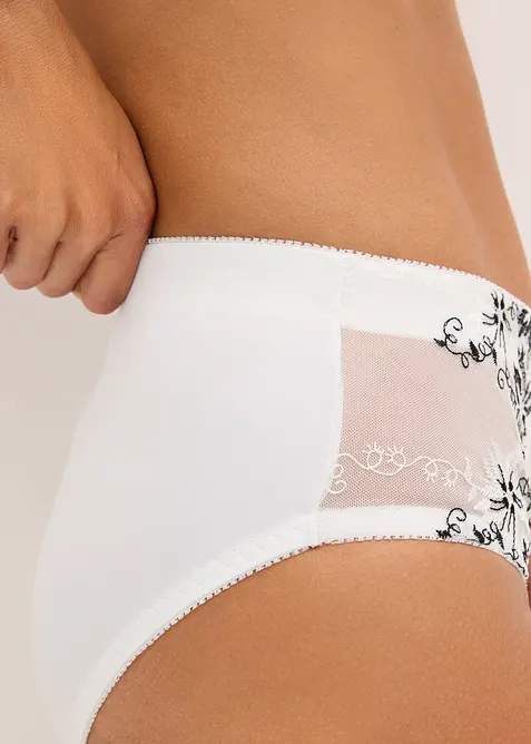 Shape-truse med delikat broderi (2-pack), bonprix