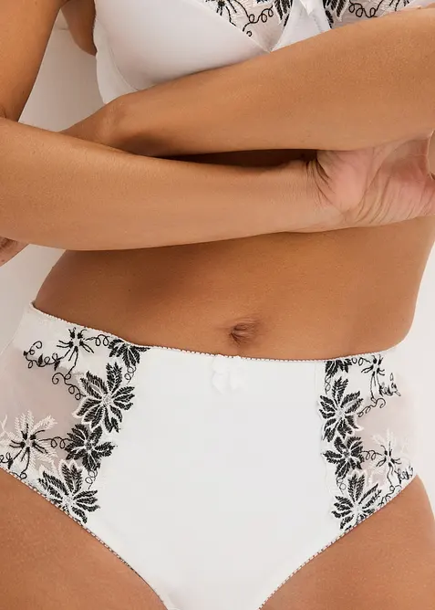 Shape-truse med delikat broderi (2-pack), bonprix