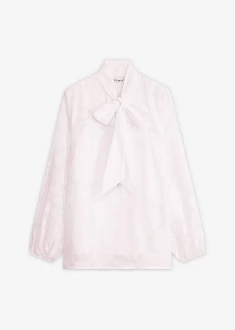 Sl&oslash;yfe-bluse med broderi, bonprix