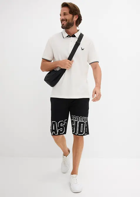 Poloskjorte i 100% &oslash;kologisk bomull (2-pack), bonprix