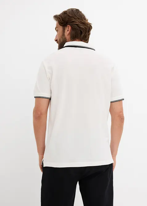 Poloskjorte i 100% &oslash;kologisk bomull (2-pack), bonprix