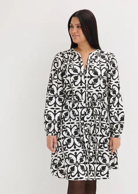 M&oslash;nstret kjole, bonprix