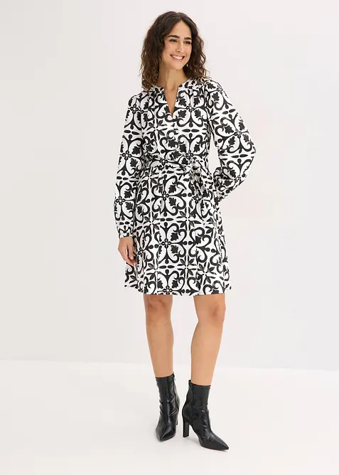 M&oslash;nstret kjole, bonprix