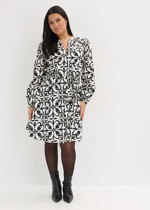 M&oslash;nstret kjole, bonprix