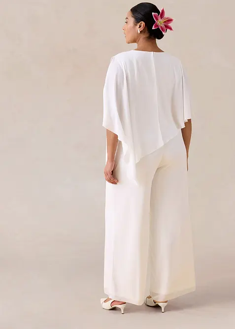 Jumpsuit av fin chiffon, bonprix