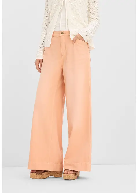 Wide Leg-jeans High Waist, bonprix