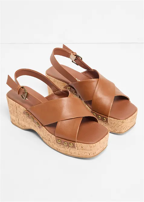 Kilesandaler i korkstil, bonprix