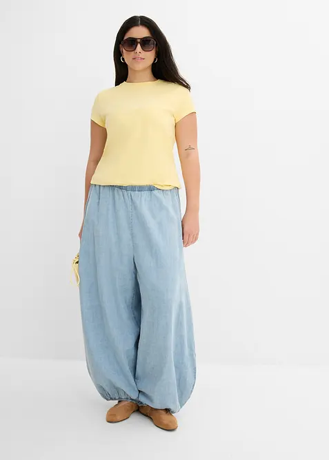 Haremsbukse av lett linmiks, bonprix