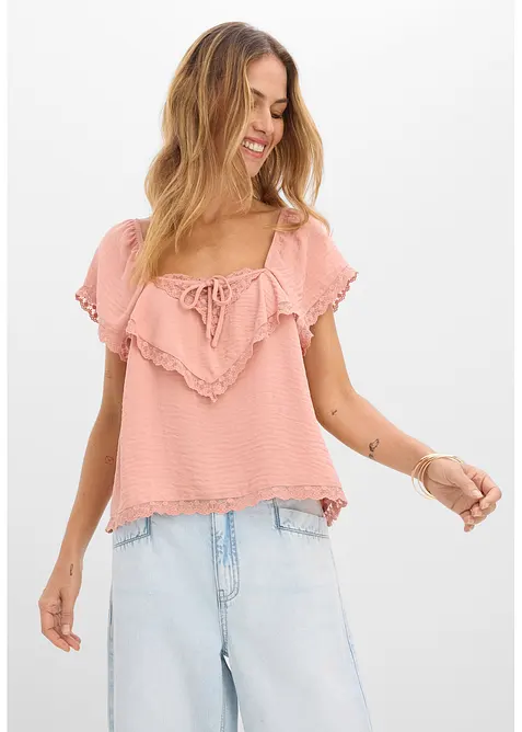 Bluse i lett krepp, bonprix