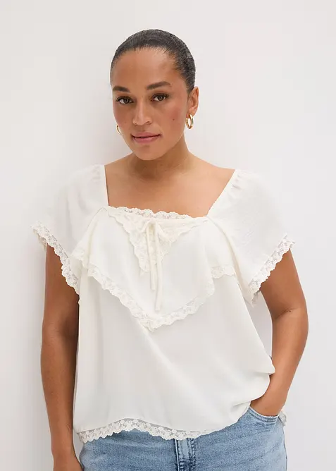 Bluse i lett krepp, bonprix