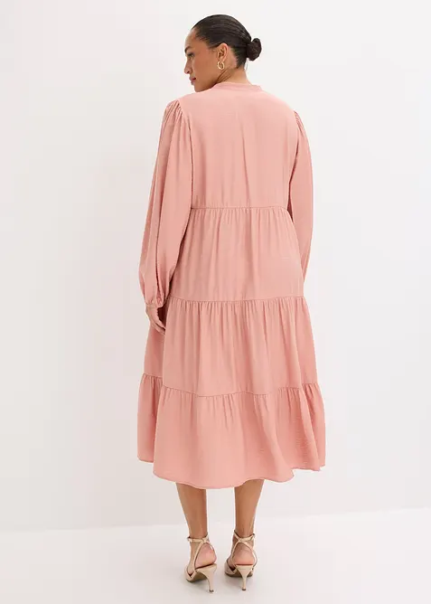 Midikjole i myk viskosemiks, bonprix