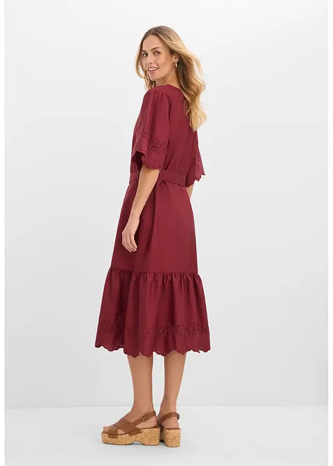 Midikjole av 100% bomull, bonprix