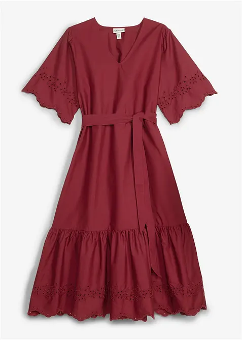 Midikjole av 100% bomull, bonprix