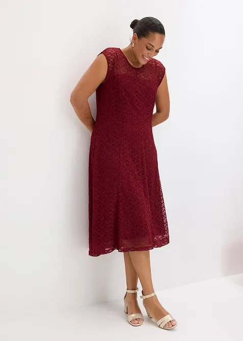 Utsvingt blondekjole, bonprix