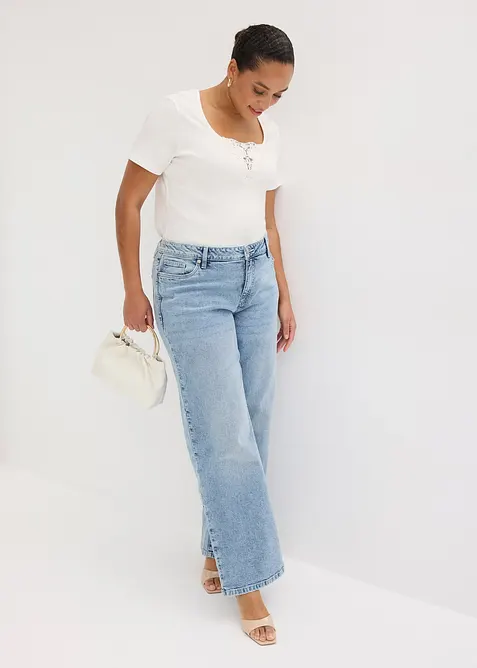 Topp i 100% &oslash;kologisk bomull, bonprix