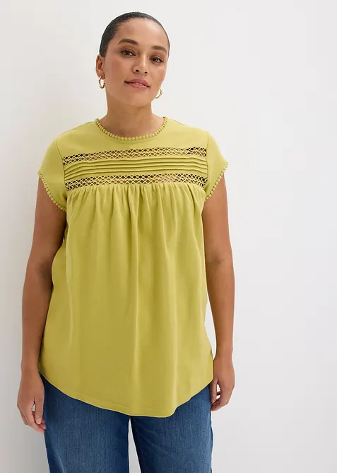 Topp i 100% &oslash;kologisk bomull, bonprix