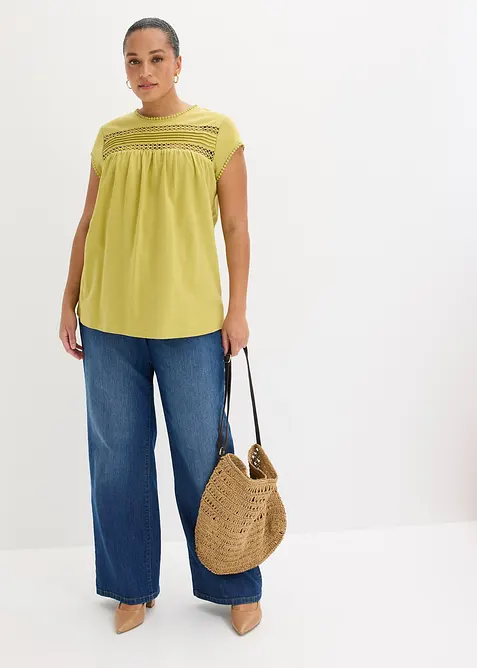 Topp i 100% &oslash;kologisk bomull, bonprix