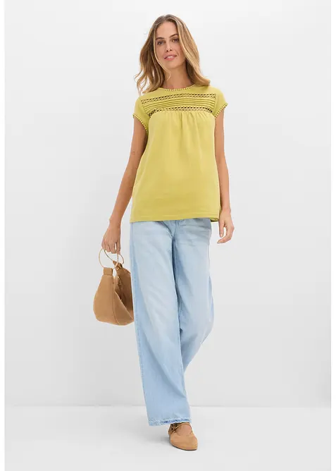 Topp i 100% &oslash;kologisk bomull, bonprix