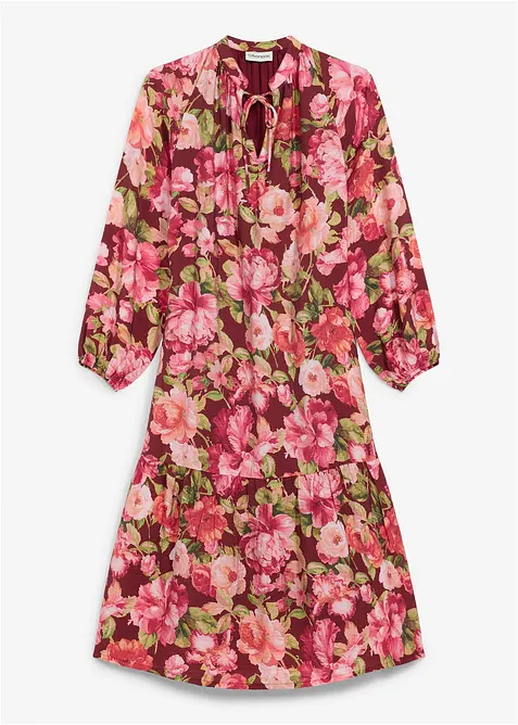 Midikjole i lett viskosemiks, bonprix