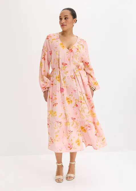 Midikjole av myk viskosemiks, bonprix