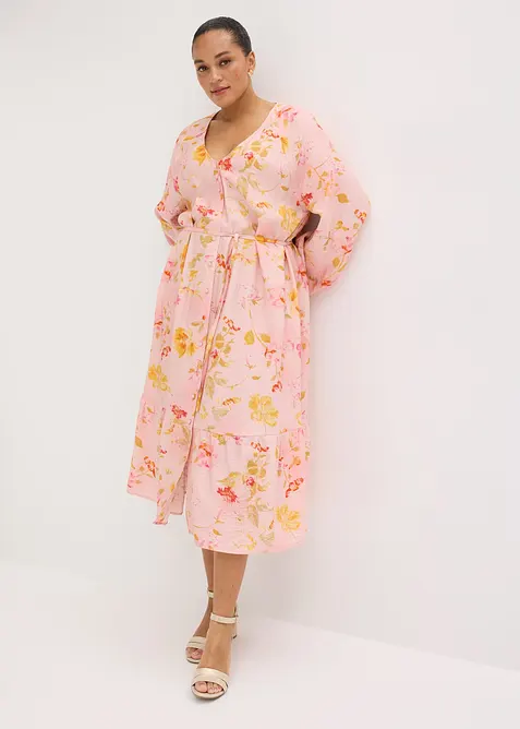 Midikjole av myk viskosemiks, bonprix