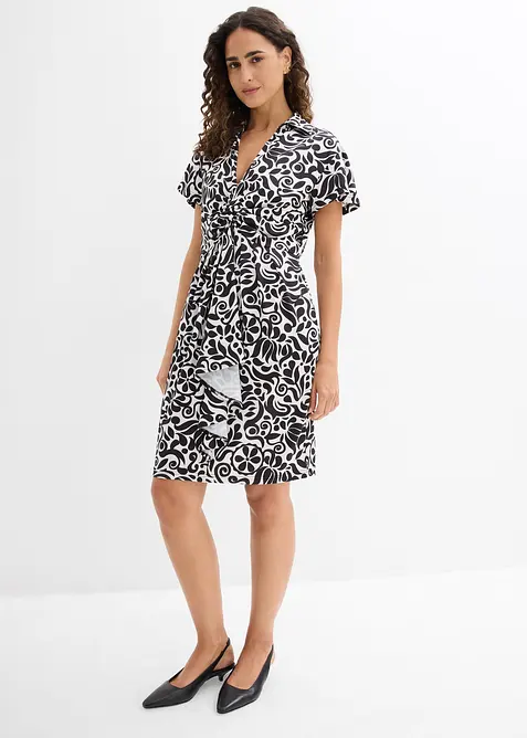 Minikjole med dyp utringning, bonprix