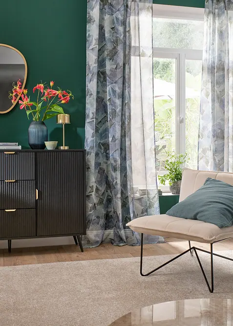 Gardin med trykk (1-pack), bonprix