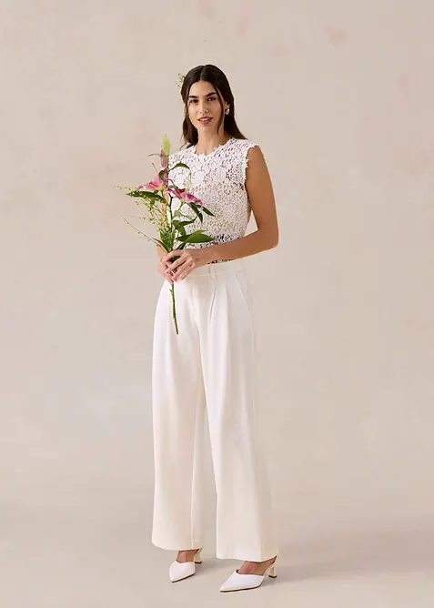 Bukse med vide ben, bonprix