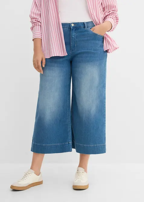 7/8-culotte i ultrasoft denim, bonprix