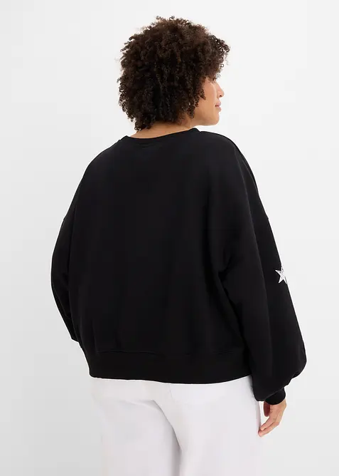 Oversized sweatshirt i 100% &oslash;kologisk bomull, bonprix