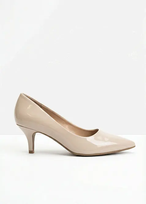 Pumps i lakk-look, bonprix