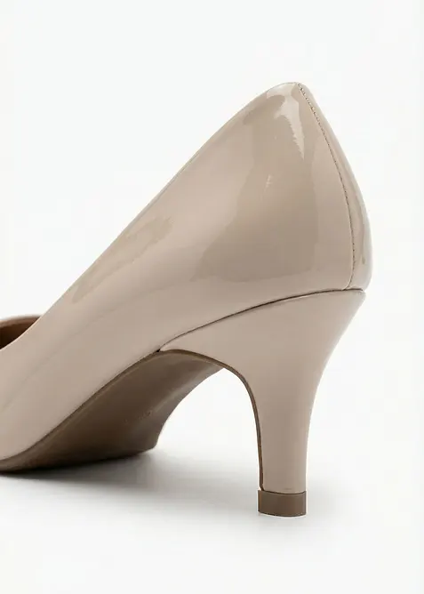 Pumps i lakk-look, bonprix