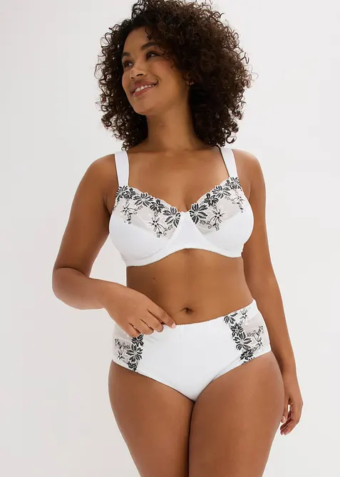 Shape-truse med delikat broderi (2-pack), bonprix